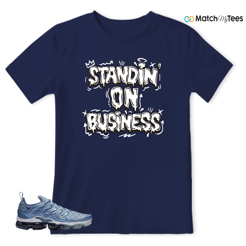 NIKE AIR VAPORMAX PLUS WORK BLUE SNEAKER Matching Tees t-shirt