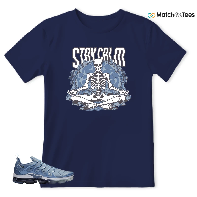 Stay Calm2 Navy matching T-shirt T-shirt