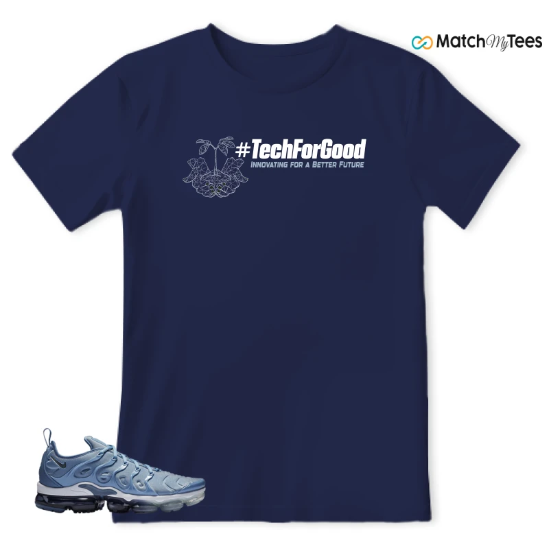 NIKE AIR VAPORMAX PLUS WORK BLUE SNEAKER Matching Tees t-shirt