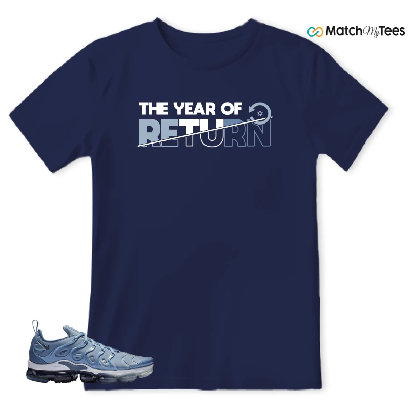 NIKE AIR VAPORMAX PLUS WORK BLUE SNEAKER Matching Tees t-shirt