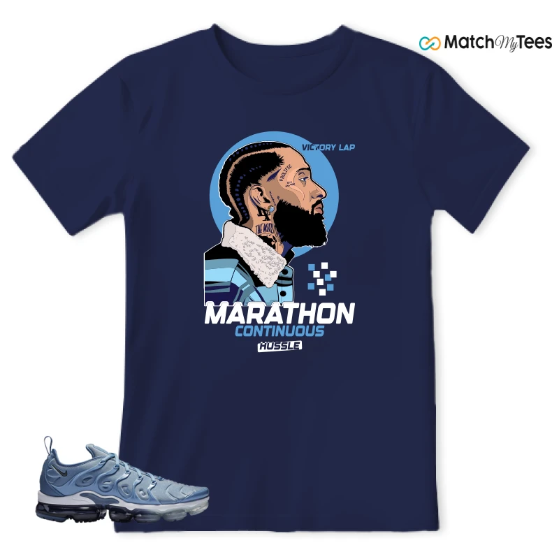 NIKE AIR VAPORMAX PLUS WORK BLUE SNEAKER Matching Tees t-shirt