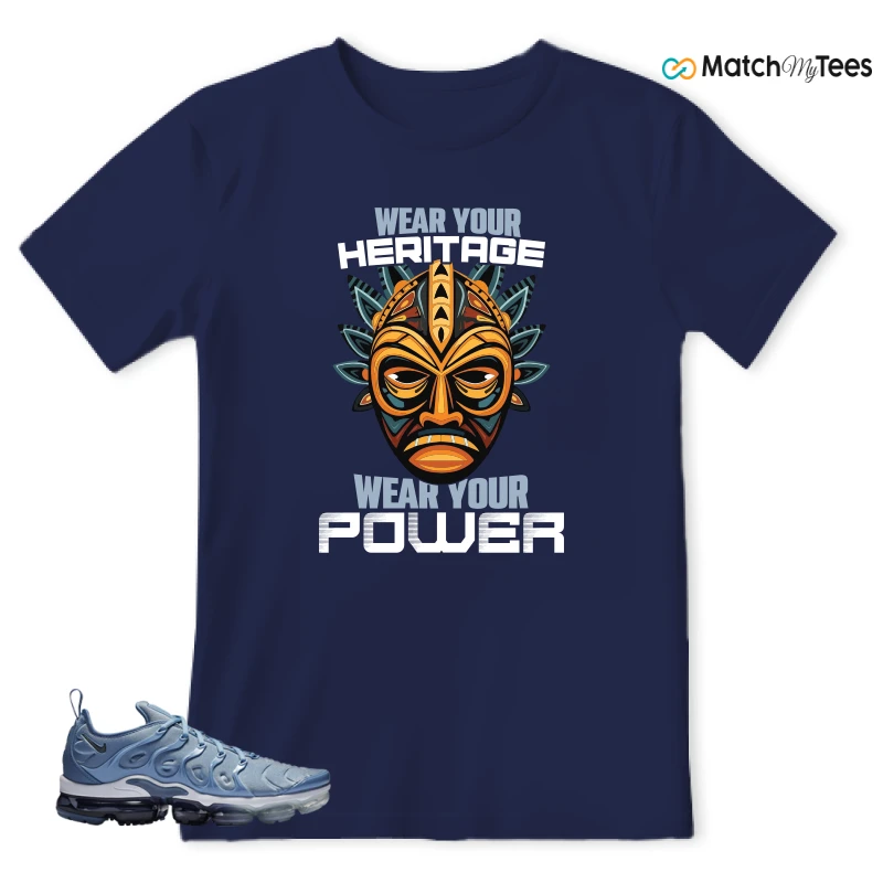 NIKE AIR VAPORMAX PLUS WORK BLUE SNEAKER Matching Tees t-shirt