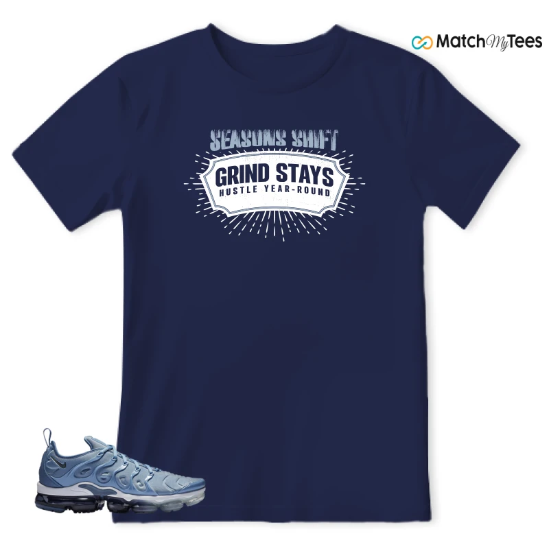 NIKE AIR VAPORMAX PLUS WORK BLUE SNEAKER Matching Tees t-shirt