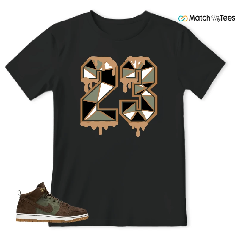 NIKE DUNK CMFT WB ARMY OLIVE SNEAKER Matching Tees t-shirt