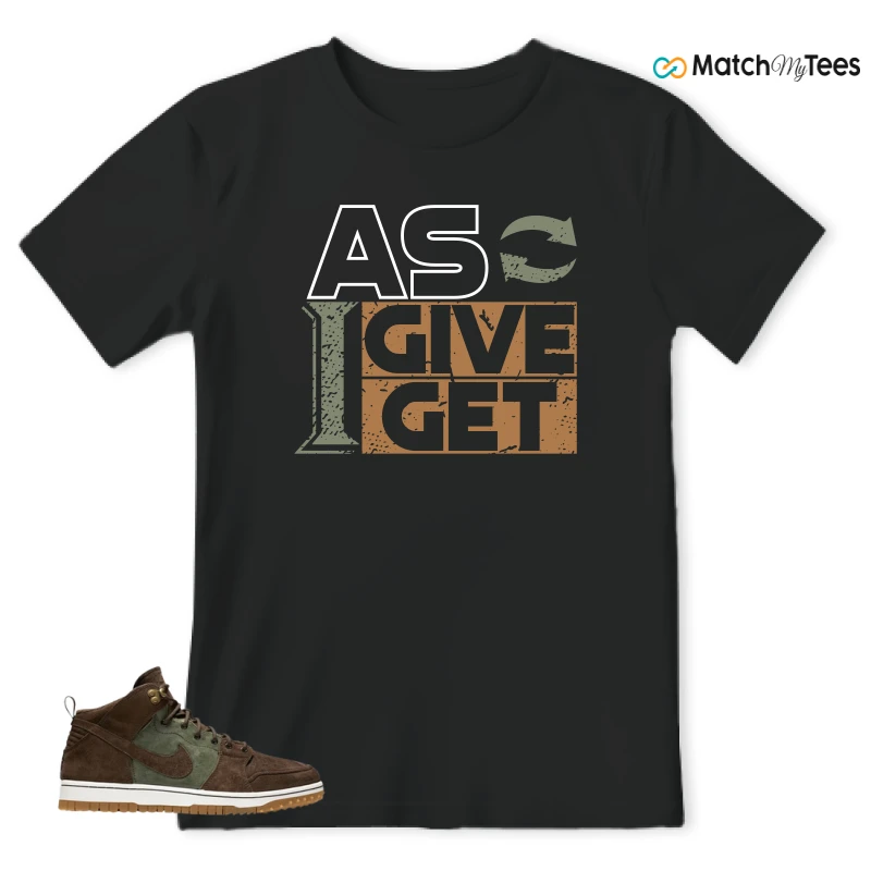 NIKE DUNK CMFT WB ARMY OLIVE SNEAKER Matching Tees t-shirt