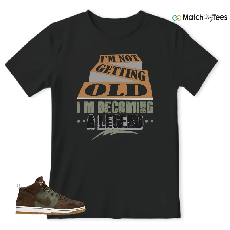 NIKE DUNK CMFT WB ARMY OLIVE SNEAKER Matching Tees t-shirt