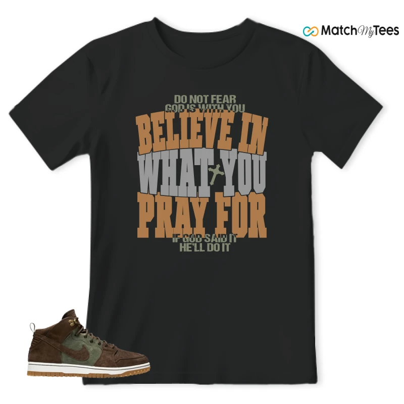 NIKE DUNK CMFT WB ARMY OLIVE SNEAKER Matching Tees t-shirt