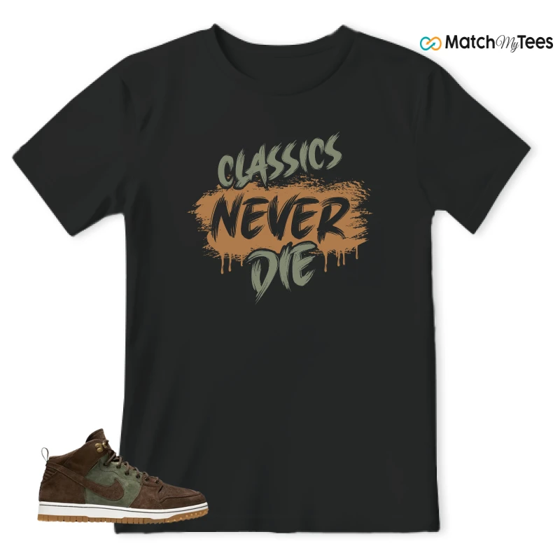 NIKE DUNK CMFT WB ARMY OLIVE SNEAKER Matching Tees t-shirt