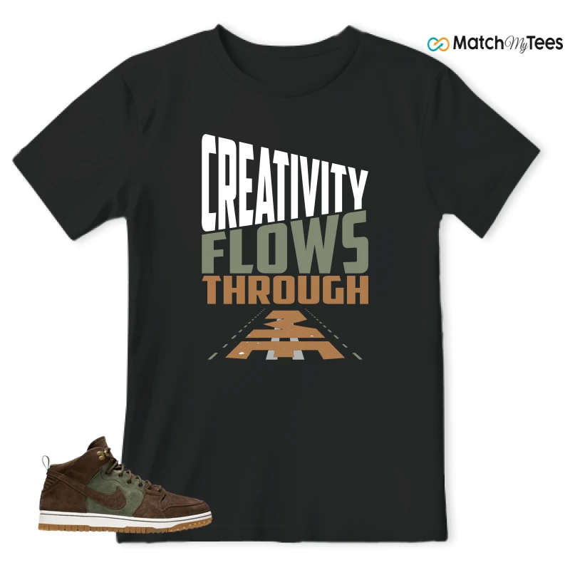 NIKE DUNK CMFT WB ARMY OLIVE SNEAKER Matching Tees t-shirt