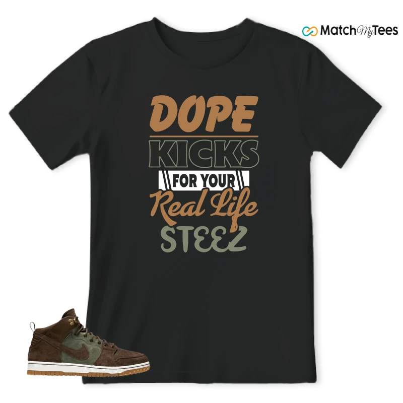 NIKE DUNK CMFT WB ARMY OLIVE SNEAKER Matching Tees t-shirt