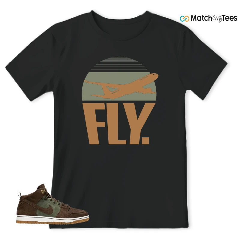 NIKE DUNK CMFT WB ARMY OLIVE SNEAKER Matching Tees t-shirt