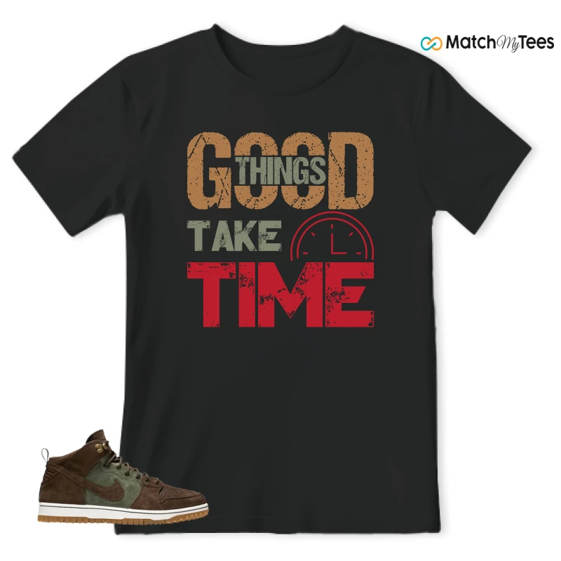 NIKE DUNK CMFT WB ARMY OLIVE SNEAKER Matching Tees t-shirt