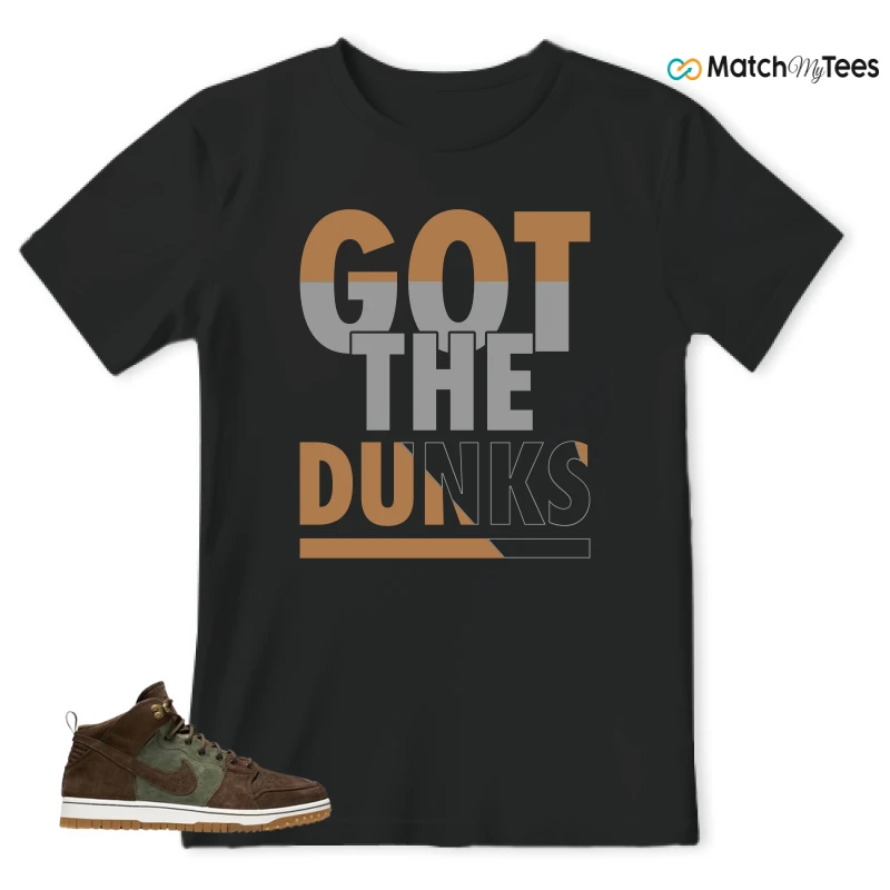 NIKE DUNK CMFT WB ARMY OLIVE SNEAKER Matching Tees t-shirt