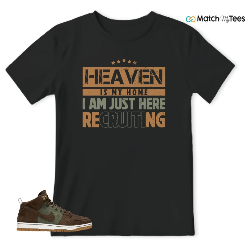 NIKE DUNK CMFT WB ARMY OLIVE SNEAKER Matching Tees t-shirt