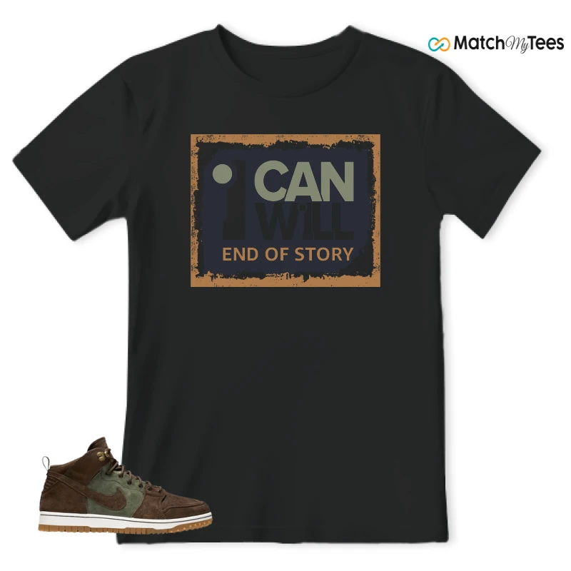 NIKE DUNK CMFT WB ARMY OLIVE SNEAKER Matching Tees t-shirt