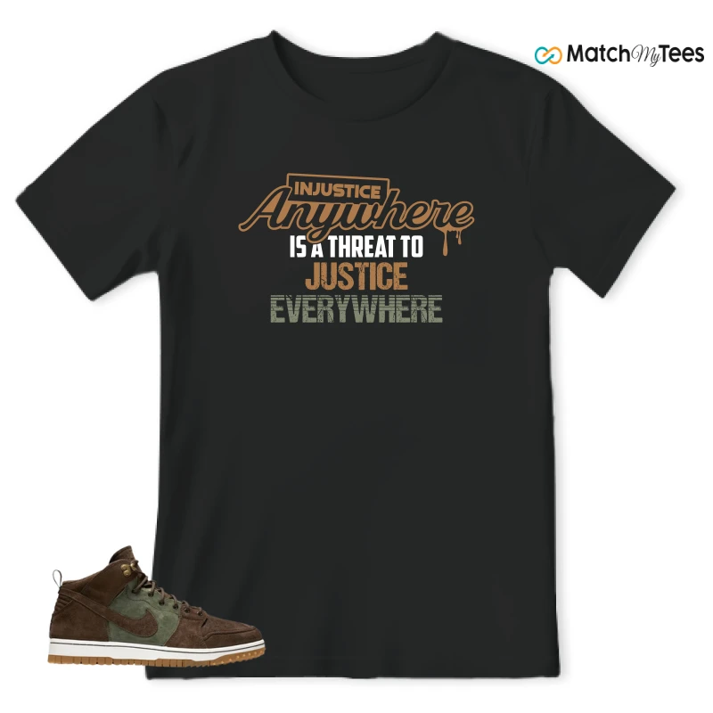 NIKE DUNK CMFT WB ARMY OLIVE SNEAKER Matching Tees t-shirt