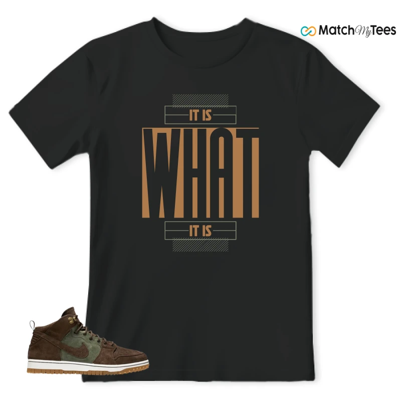 NIKE DUNK CMFT WB ARMY OLIVE SNEAKER Matching Tees t-shirt