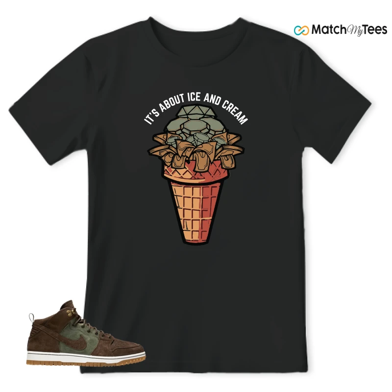 NIKE DUNK CMFT WB ARMY OLIVE SNEAKER Matching Tees t-shirt