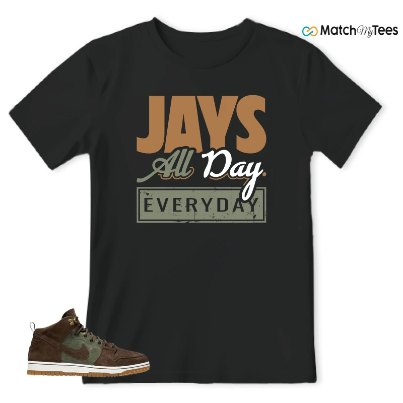 NIKE DUNK CMFT WB ARMY OLIVE SNEAKER Matching Tees t-shirt