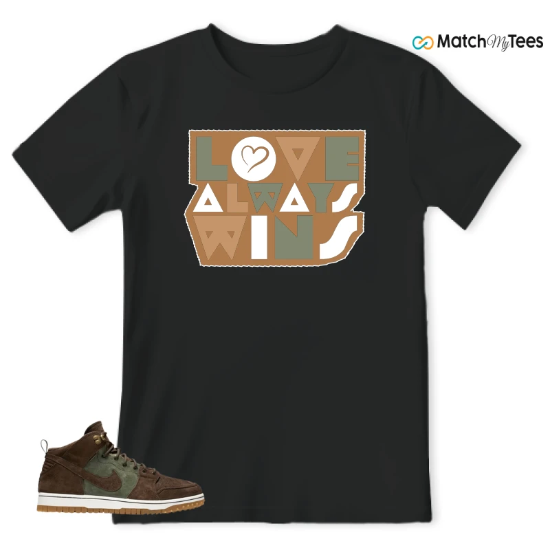 NIKE DUNK CMFT WB ARMY OLIVE SNEAKER Matching Tees t-shirt