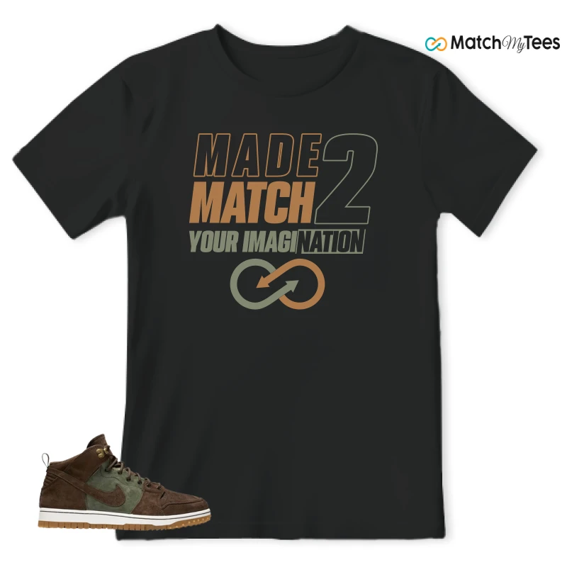 NIKE DUNK CMFT WB ARMY OLIVE SNEAKER Matching Tees t-shirt