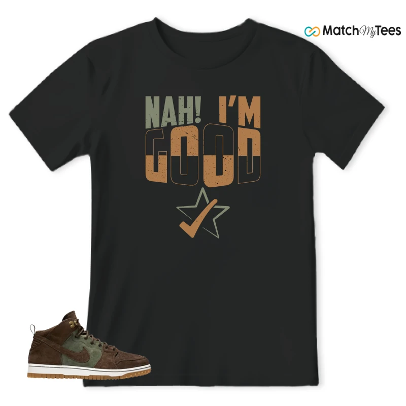NIKE DUNK CMFT WB ARMY OLIVE SNEAKER Matching Tees t-shirt