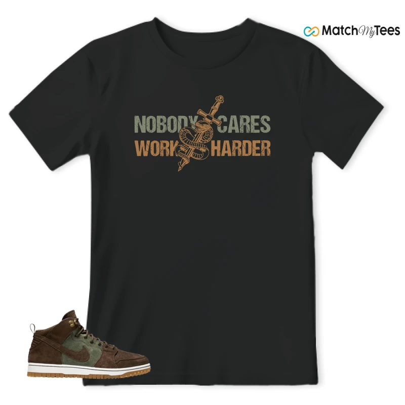 NIKE DUNK CMFT WB ARMY OLIVE SNEAKER Matching Tees t-shirt