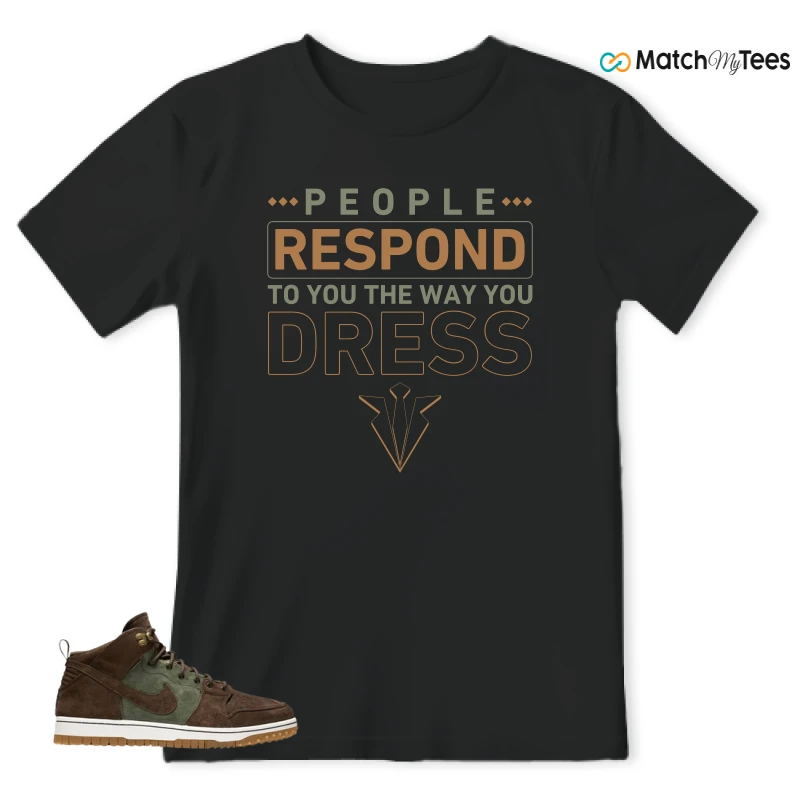 NIKE DUNK CMFT WB ARMY OLIVE SNEAKER Matching Tees t-shirt