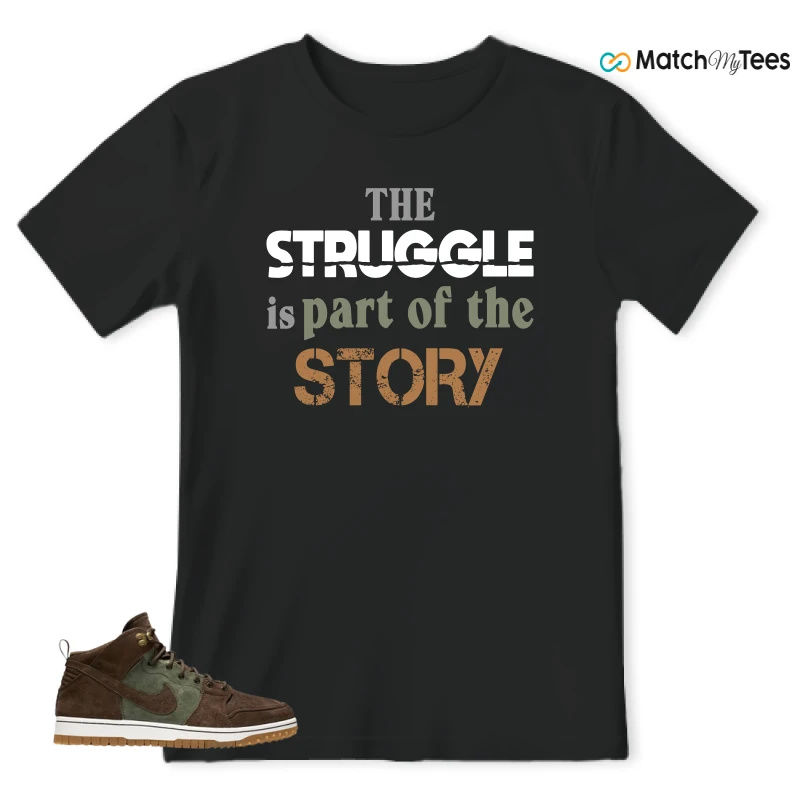 NIKE DUNK CMFT WB ARMY OLIVE SNEAKER Matching Tees t-shirt