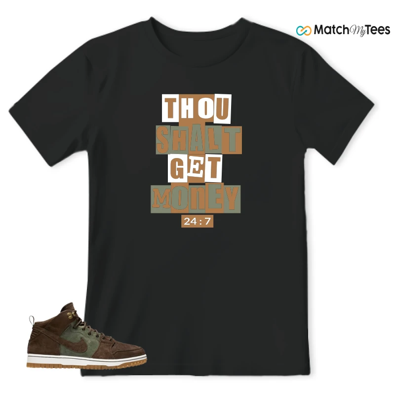 NIKE DUNK CMFT WB ARMY OLIVE SNEAKER Matching Tees t-shirt
