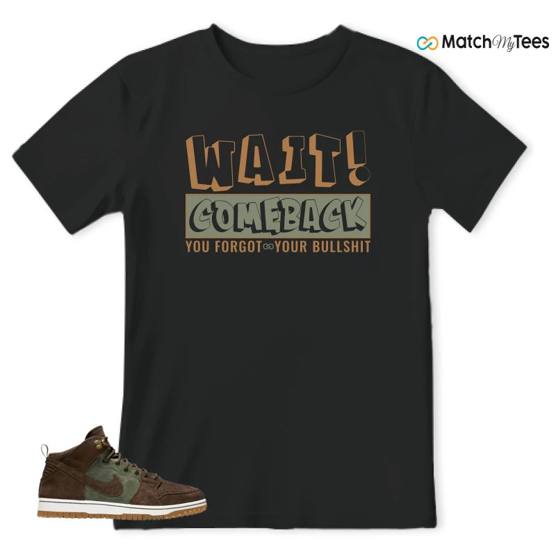 NIKE DUNK CMFT WB ARMY OLIVE SNEAKER Matching Tees t-shirt