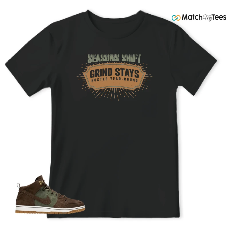 NIKE DUNK CMFT WB ARMY OLIVE SNEAKER Matching Tees t-shirt