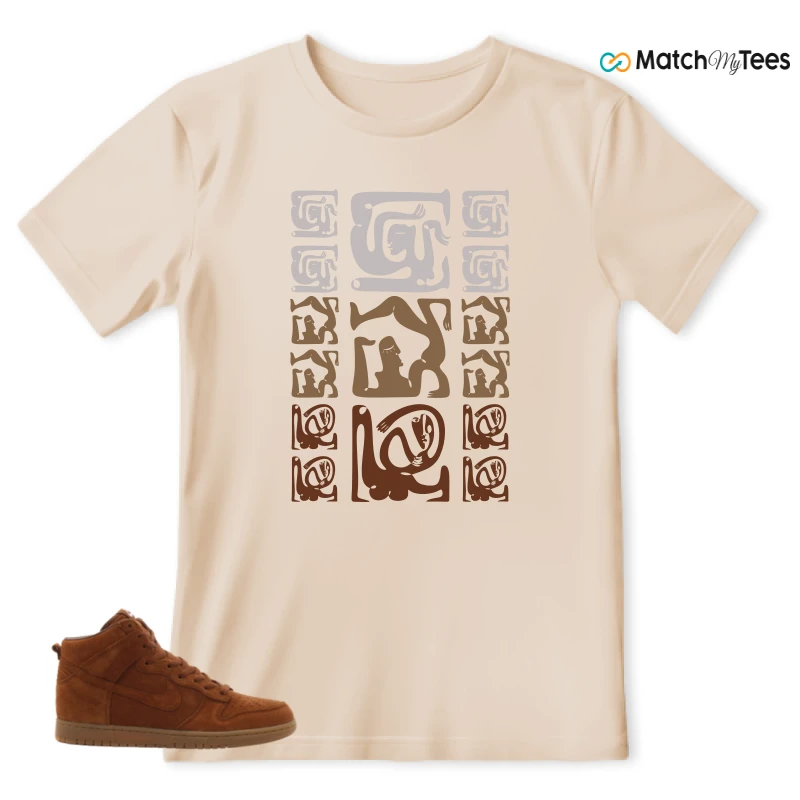NIKE X APC DUNK HIGH RUSTIC BROWN NRG 08 SNEAKER Matching Tees t-shirt