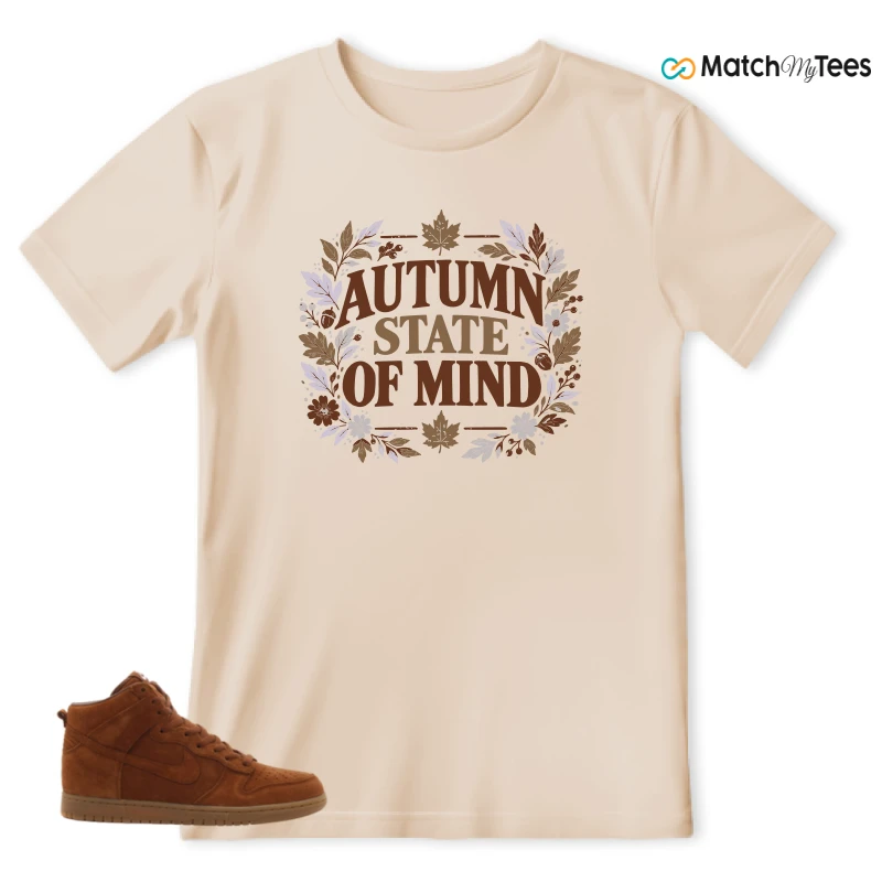 Autum State Of Mind 2 Soft Cream matching T-shirt T-shirt