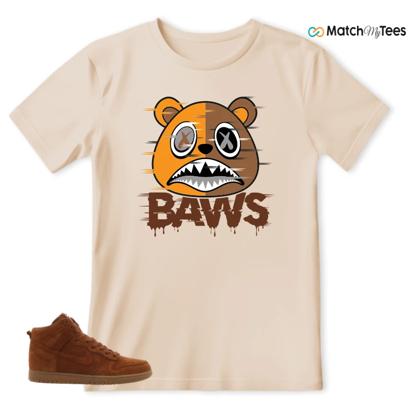 NIKE X APC DUNK HIGH RUSTIC BROWN NRG 08 SNEAKER Matching Tees t-shirt