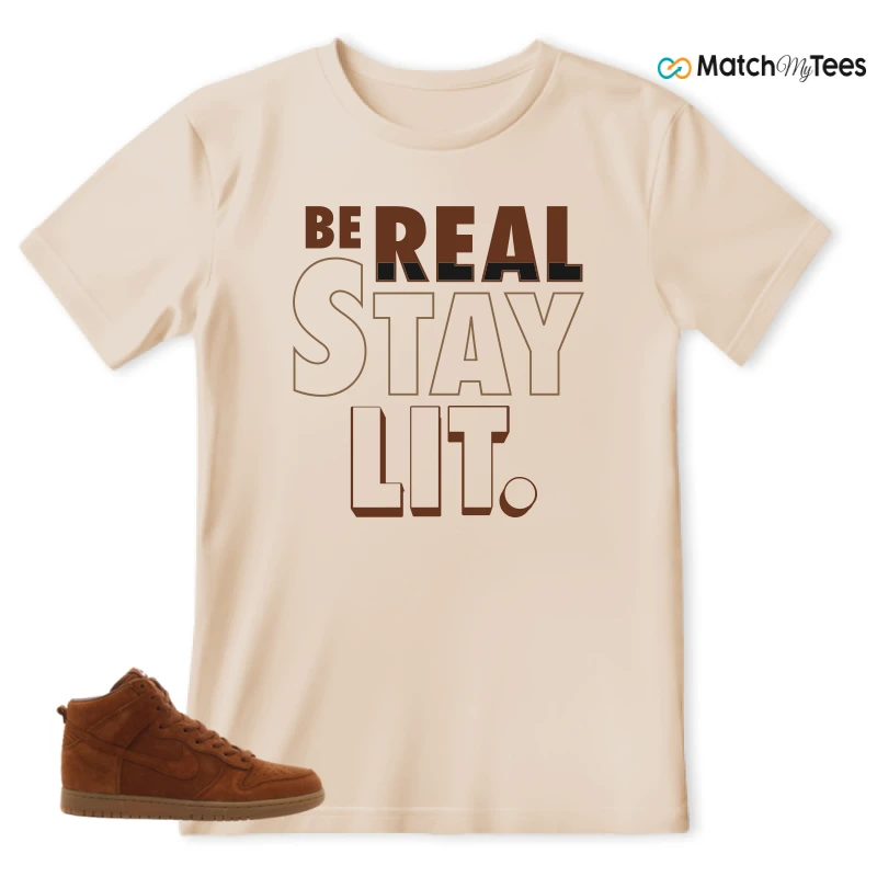 NIKE X APC DUNK HIGH RUSTIC BROWN NRG 08 SNEAKER Matching Tees t-shirt