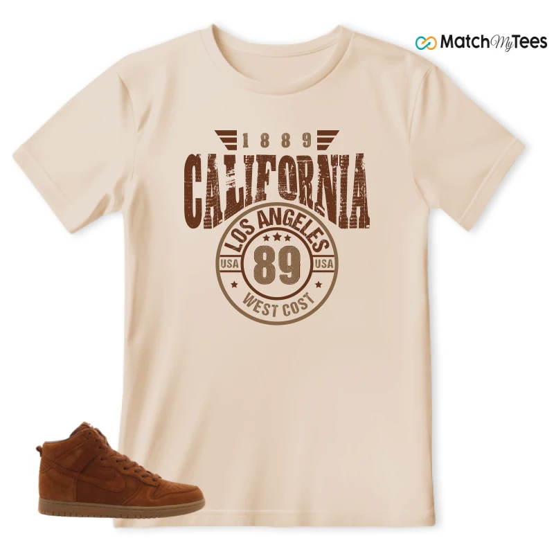 NIKE X APC DUNK HIGH RUSTIC BROWN NRG 08 SNEAKER Matching Tees t-shirt