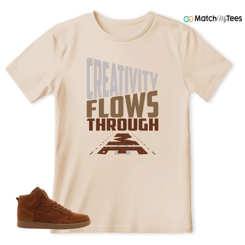 NIKE X APC DUNK HIGH RUSTIC BROWN NRG 08 SNEAKER Matching Tees t-shirt