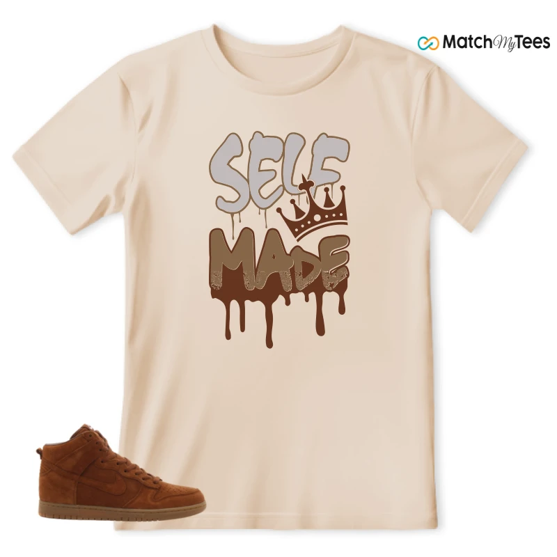 NIKE X APC DUNK HIGH RUSTIC BROWN NRG 08 SNEAKER Matching Tees t-shirt