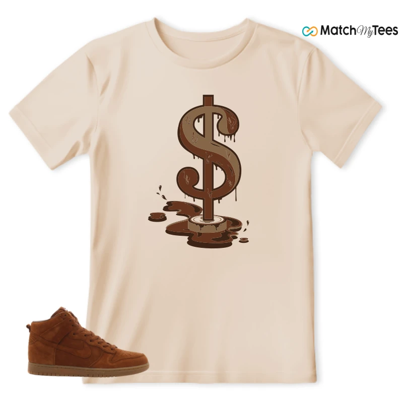 NIKE X APC DUNK HIGH RUSTIC BROWN NRG 08 SNEAKER Matching Tees t-shirt
