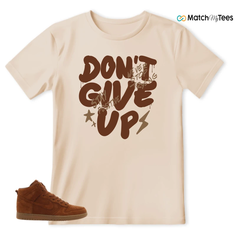 NIKE X APC DUNK HIGH RUSTIC BROWN NRG 08 SNEAKER Matching Tees t-shirt