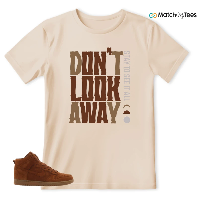 NIKE X APC DUNK HIGH RUSTIC BROWN NRG 08 SNEAKER Matching Tees t-shirt