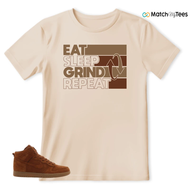 NIKE X APC DUNK HIGH RUSTIC BROWN NRG 08 SNEAKER Matching Tees t-shirt