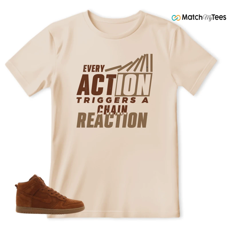 NIKE X APC DUNK HIGH RUSTIC BROWN NRG 08 SNEAKER Matching Tees t-shirt