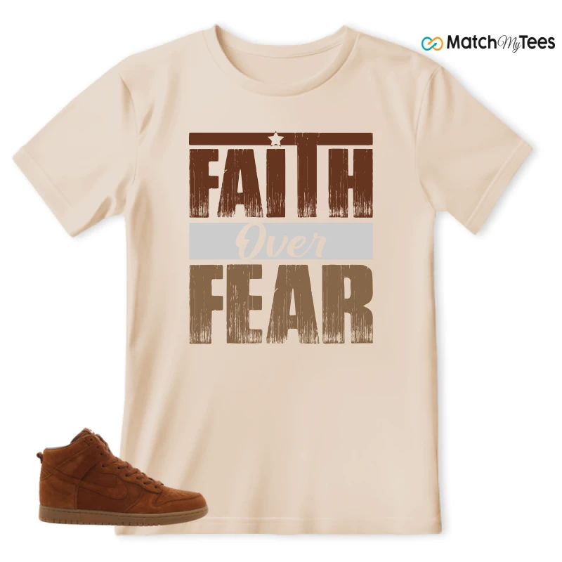 NIKE X APC DUNK HIGH RUSTIC BROWN NRG 08 SNEAKER Matching Tees t-shirt