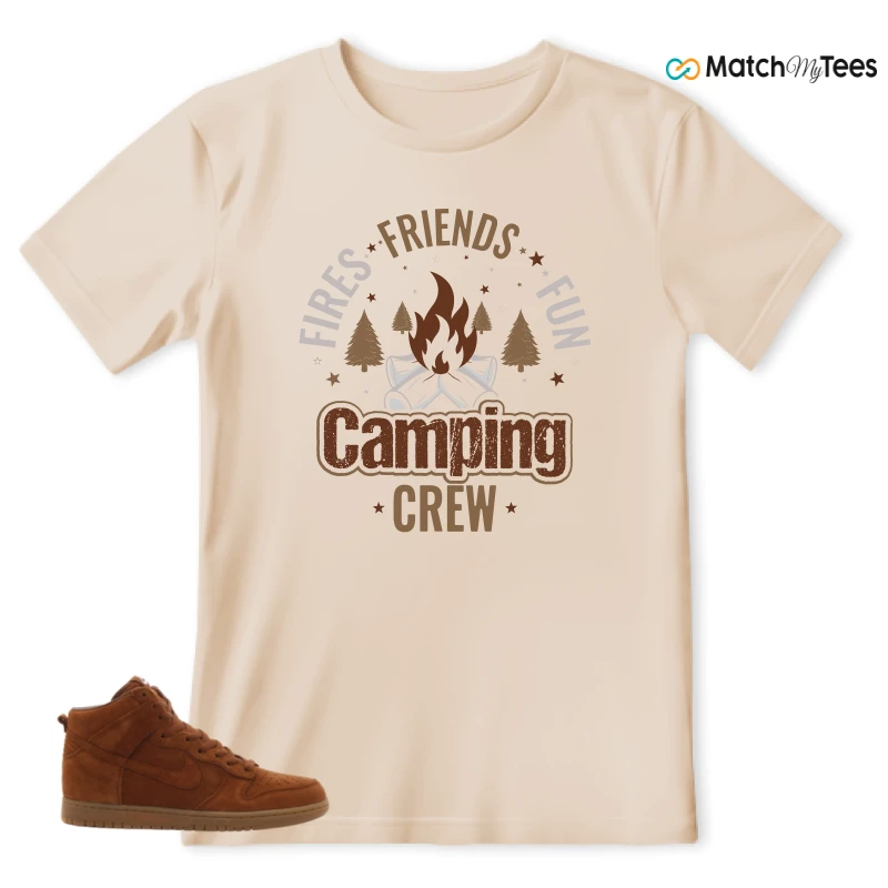 NIKE X APC DUNK HIGH RUSTIC BROWN NRG 08 SNEAKER Matching Tees t-shirt