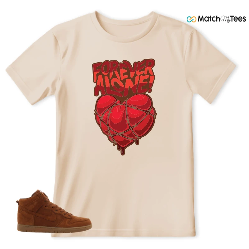 NIKE X APC DUNK HIGH RUSTIC BROWN NRG 08 SNEAKER Matching Tees t-shirt