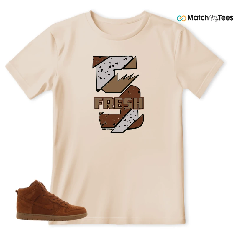 NIKE X APC DUNK HIGH RUSTIC BROWN NRG 08 SNEAKER Matching Tees t-shirt