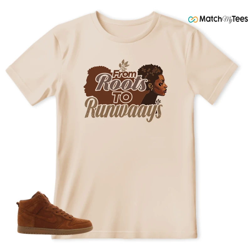 NIKE X APC DUNK HIGH RUSTIC BROWN NRG 08 SNEAKER Matching Tees t-shirt