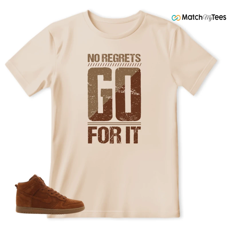 NIKE X APC DUNK HIGH RUSTIC BROWN NRG 08 SNEAKER Matching Tees t-shirt